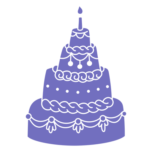 Bolo de aniversário vitoriano cortado Desenho PNG