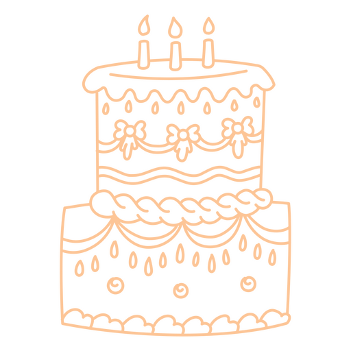 bolo de aniversário de acidente vascular cerebral vitoriano Desenho PNG