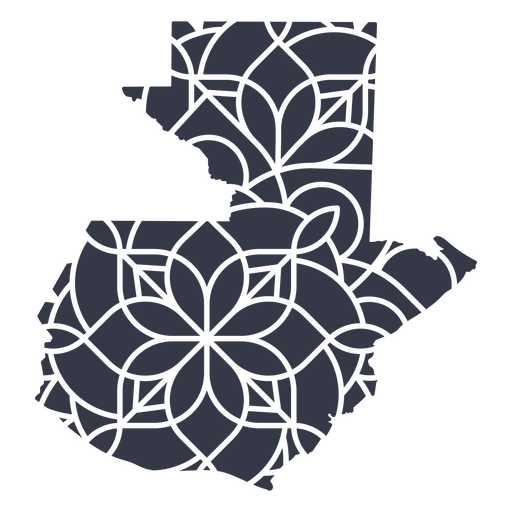 Guatemala's mandala map PNG Design