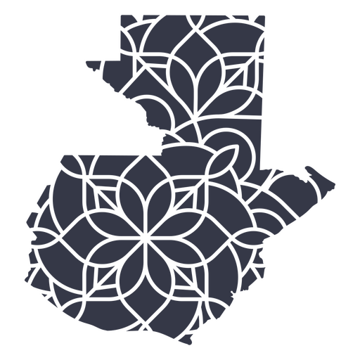 Mapa da mandala da Guatemala Desenho PNG
