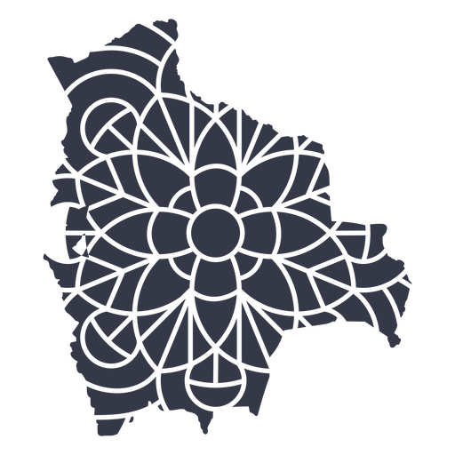 mapa mandala de bolivia Diseño PNG