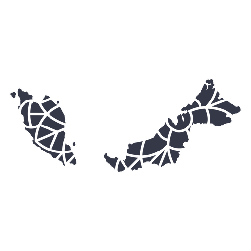 Design PNG E SVG De Uma Silhueta Do Mapa De Portugal Para Camisetas