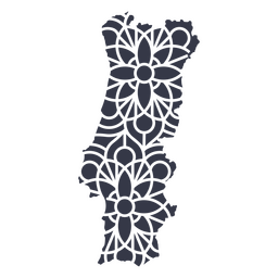 Portugal's mandala map PNG Design