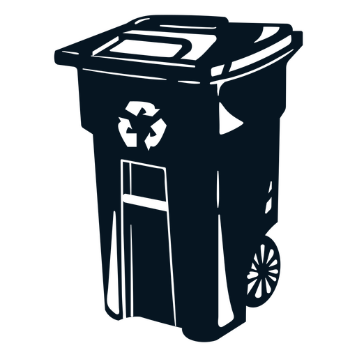 Trash can for a clean home PNG Design