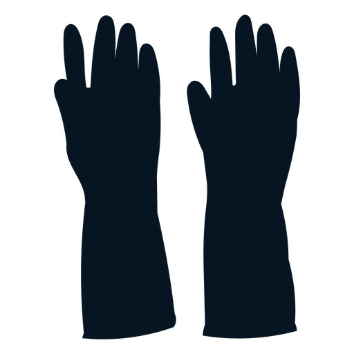 Cleaning gloves silohuette PNG Design