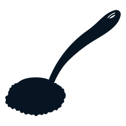 Handled dish scrubber silhouette PNG Design