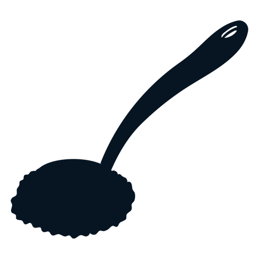 Handled dish scrubber silhouette PNG Design