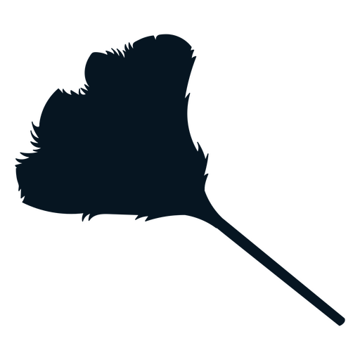 Feather duster silhouette PNG Design