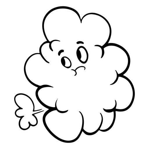 Farting character PNG Design