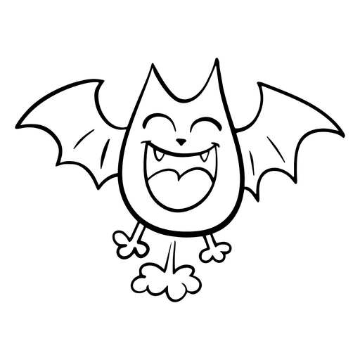 morcego peido Desenho PNG
