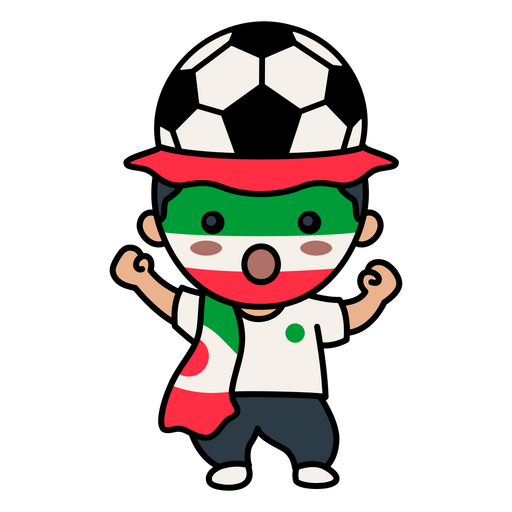 Soccer fan of Italy PNG Design