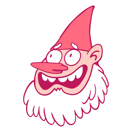 Gnome making a silly face PNG Design