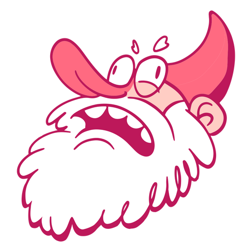 Worried bearded gnome PNG Design