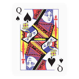 Queen Of Spades Deck Card PNG & SVG Design For T-Shirts