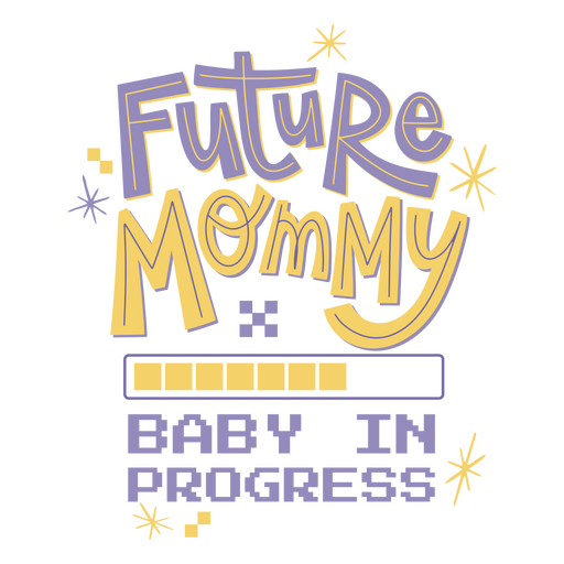 Zukünftiges Mama-Schriftzug-Zitat PNG-Design