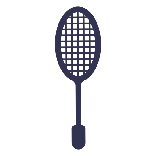 Tennis racquet silhouette PNG Design
