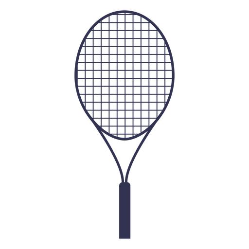 Raqueta de tenis negra Diseño PNG