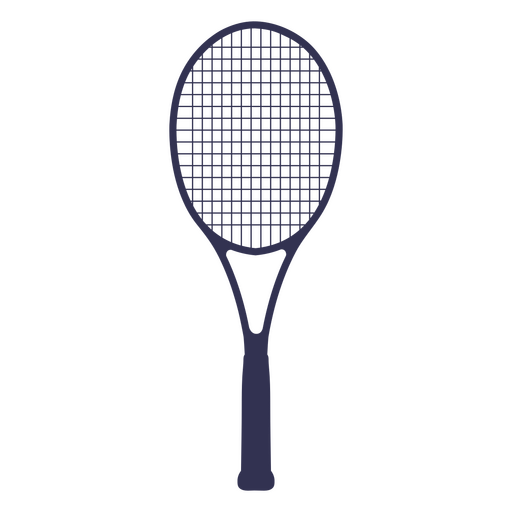 Silueta de raqueta de tenis simple Diseño PNG