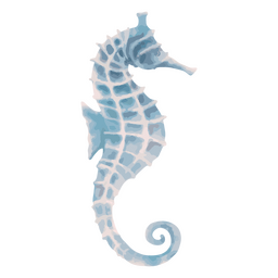Seahorse in watercolor style PNG Design