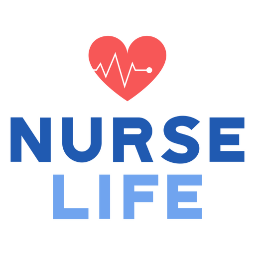 Nurse life lettering quote PNG Design