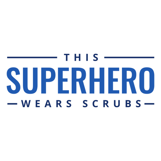 Dieser Superheld trägt Scrubs PNG-Design
