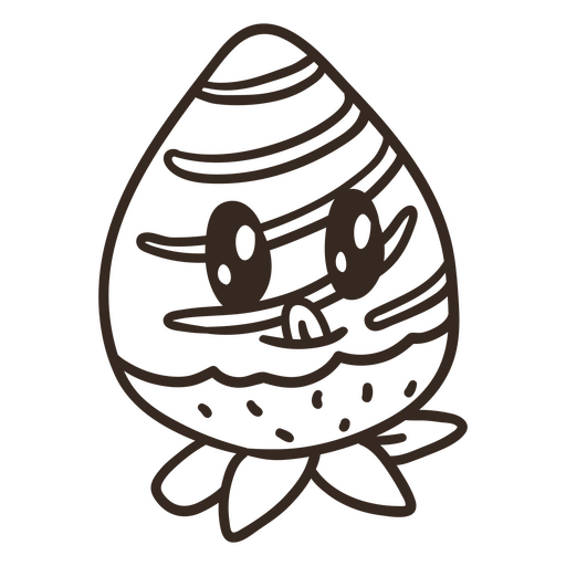 Morango com cobertura de chocolate Desenho PNG
