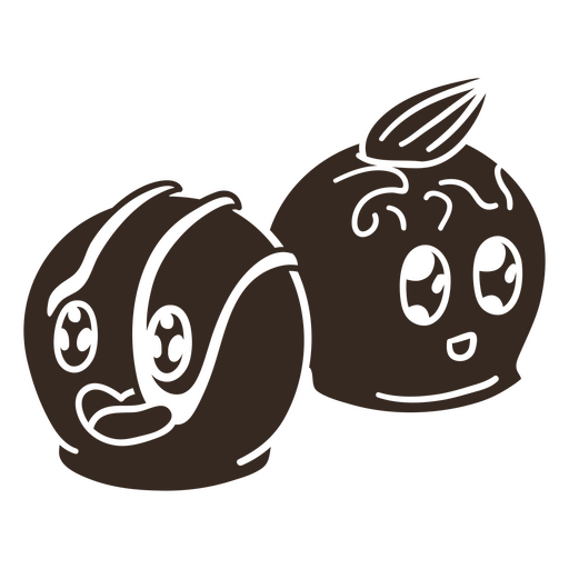 Bombons de chocolate cortados em desenho animado Desenho PNG