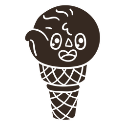 Eiscreme ausgeschnittener Cartoon PNG-Design