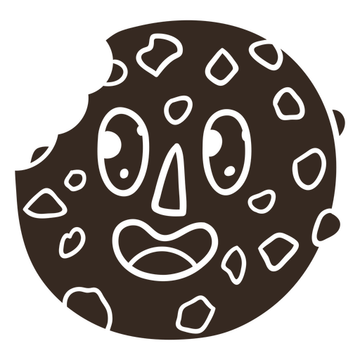 Cookie cut out cartoon PNG Design