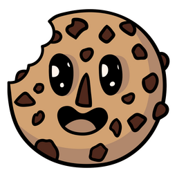 Chocolate Cookie Cartoon Character PNG & SVG Design For T-Shirts