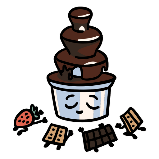 Chocolate Fountain Cartoon Cult PNG & SVG Design For T-Shirts