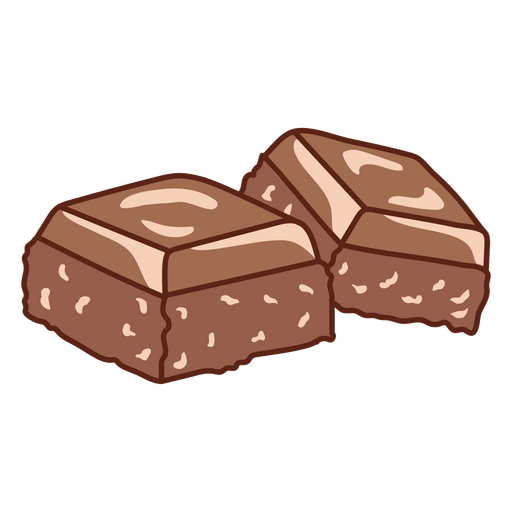 Caramelos de chocolate dulces de trazo de color Diseño PNG