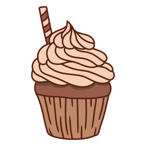 Doces de traçado de cor de cupcake Desenho PNG