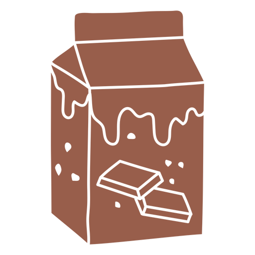 Schokoladenmilch schnitt Süßigkeiten aus PNG-Design