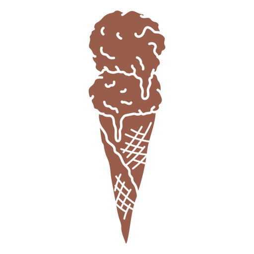 Ice cream cut out sweets PNG Design