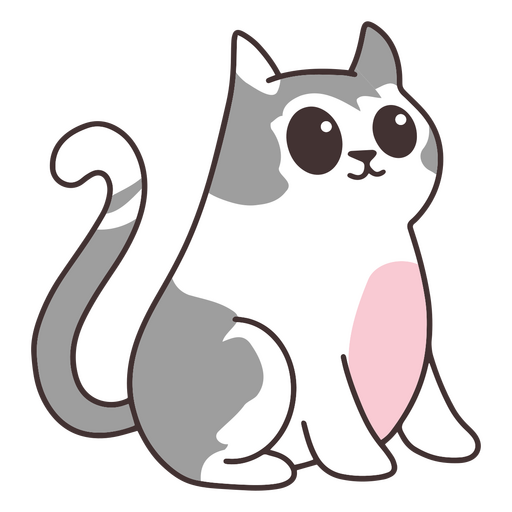 Designs PNG de cartoon cat para Camisetas e Merch