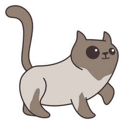 Cute Walking Cat PNG & SVG Design For T-Shirts