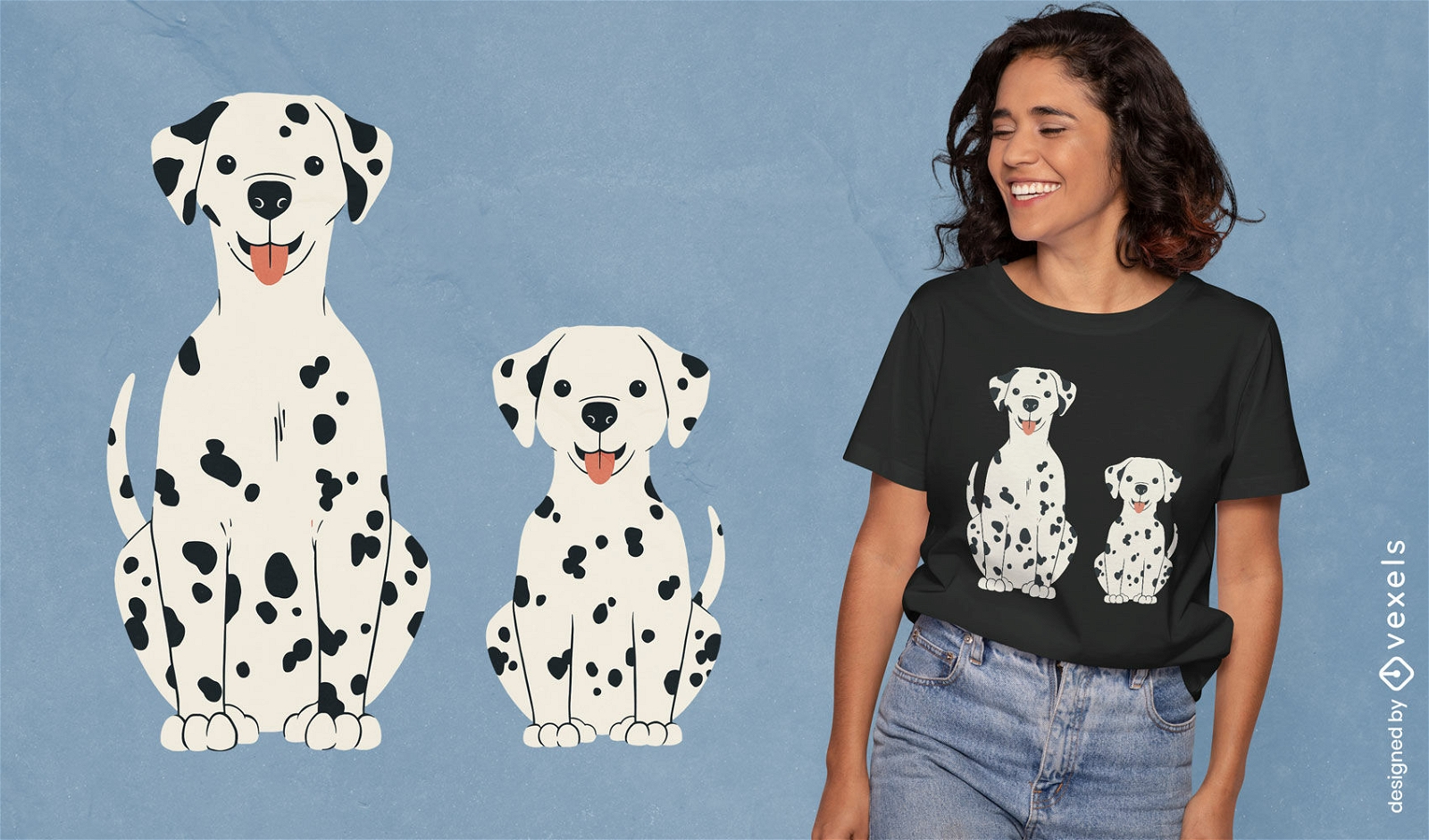 Dalmatian dogs t-shirt design