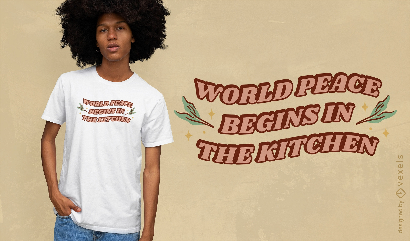 Veganer Koch-Lifestyle-Zitat-T-Shirt-Design
