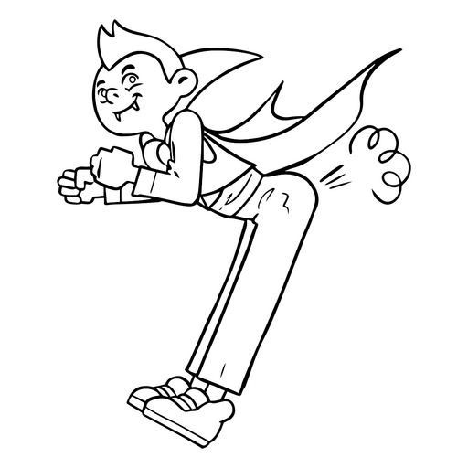 Ein Vampir-Kinder-Cartoon PNG- Und SVG-Design Für T-Shirts