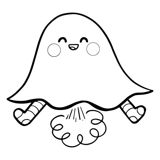 Farting sheet ghost PNG Design