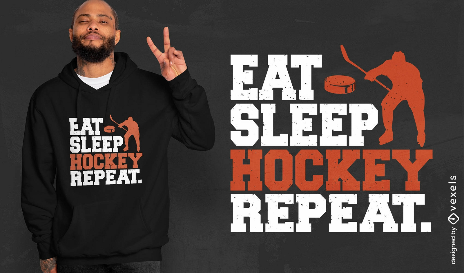 Hockey routine quote t-shirt design