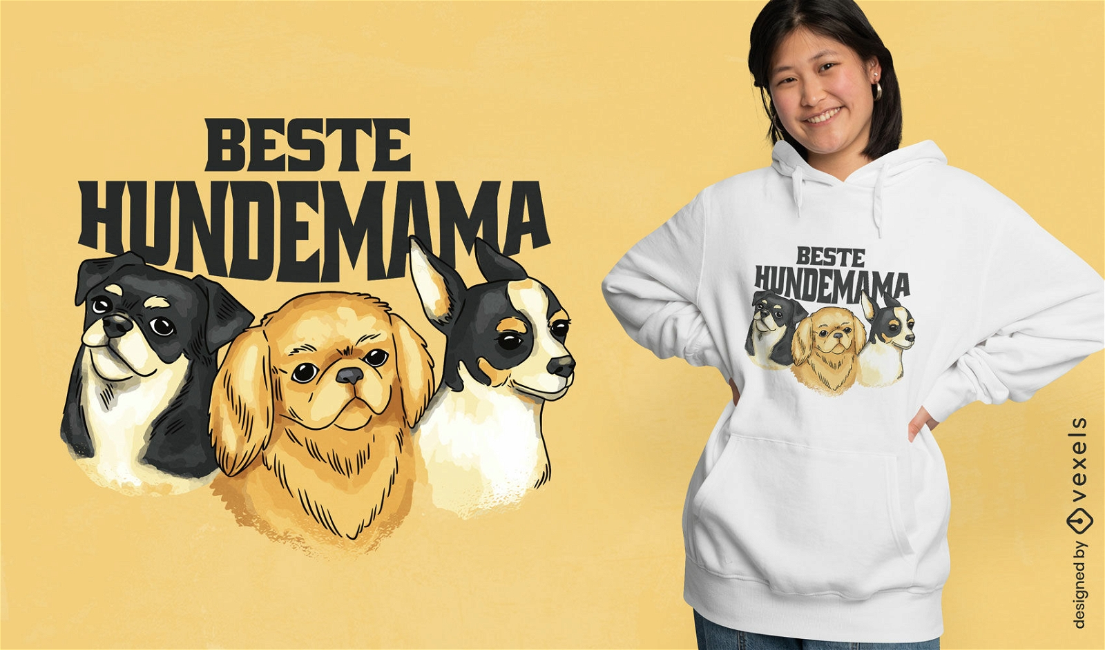 Bestes Hundemama-T-Shirt-Design