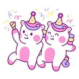 festa infantil unicórnios kawaii Desenho PNG