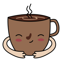 Coffee Cup Cartoon Cozy PNG & SVG Design For T-Shirts