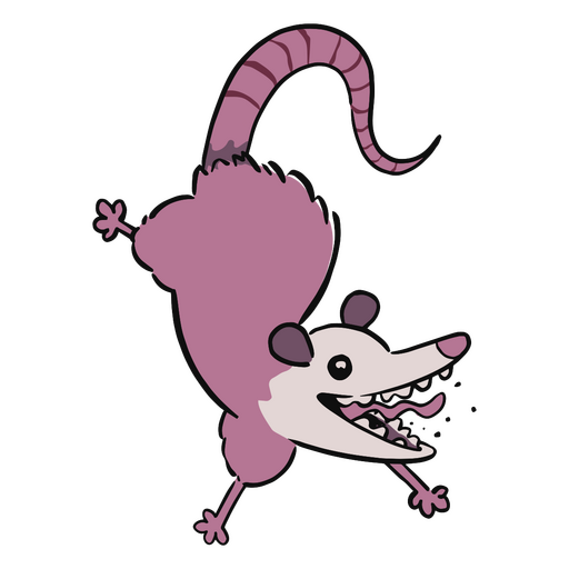 Desenho de rato brincalhão caindo Desenho PNG