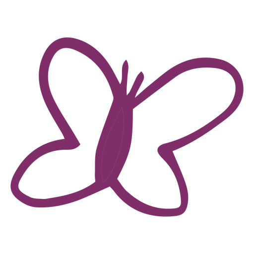 Purple butterfly logo PNG Design