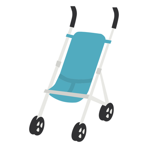 Baby pushchair flat design PNG Design