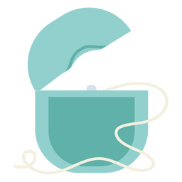 Dental floss for deep teeth cleaning PNG Design