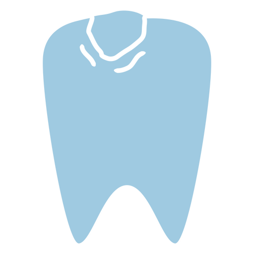Dental cavity cutout icon PNG Design